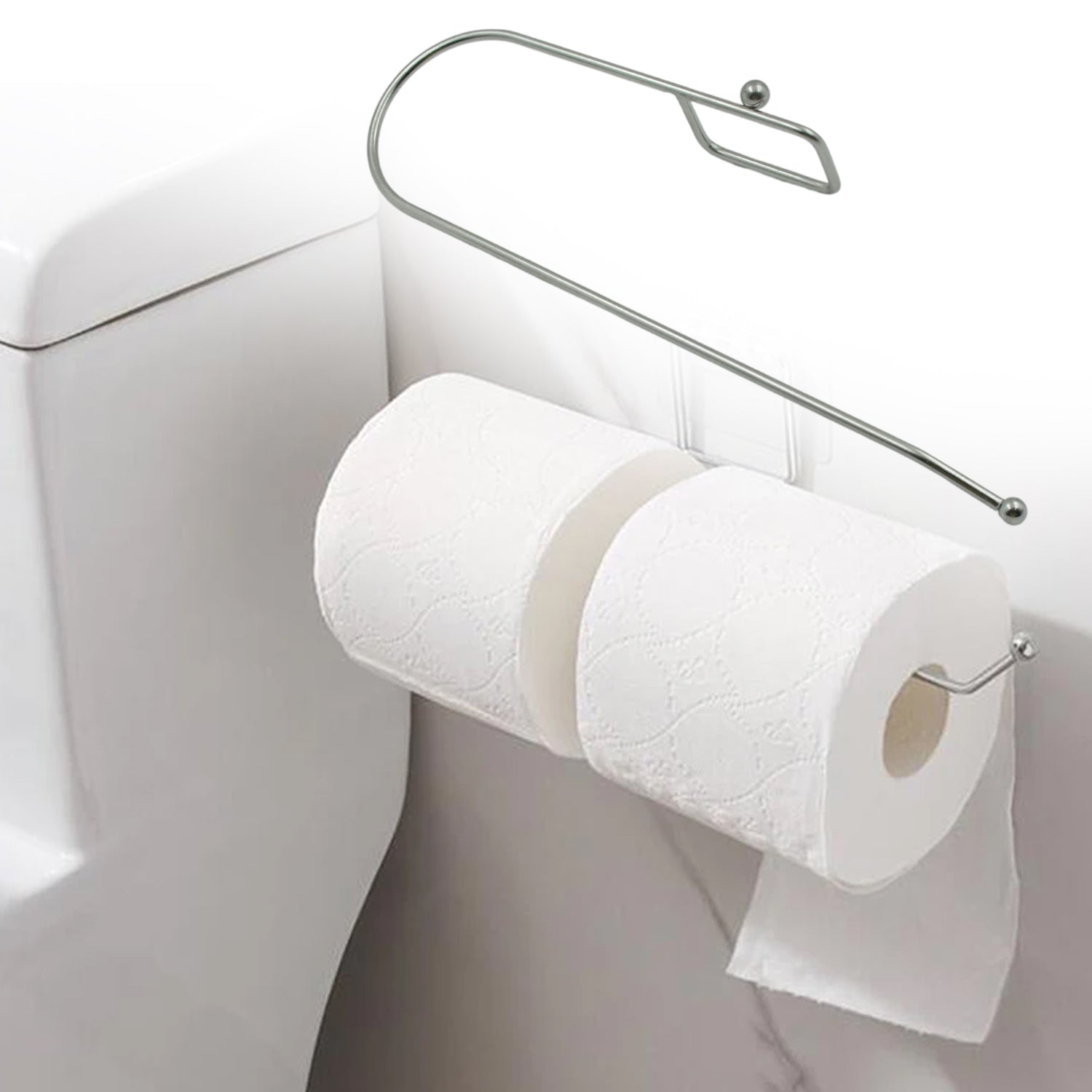 9385 Stainless Steel Drill Free Self-Adhesive Paper Roll Holder Tissue Paper Stand Towel Bar Hanger Kitchen Towel Holder for Kitchen Bathroom Toilet (Pack of 1) 9385 Stainless Steel Drill Free Self-Adhesive Paper Roll Holder Tissue Paper Stand Towel Bar Hanger Kitchen Towel Holder for Kitchen Bathroom Toilet (Pack of 1)